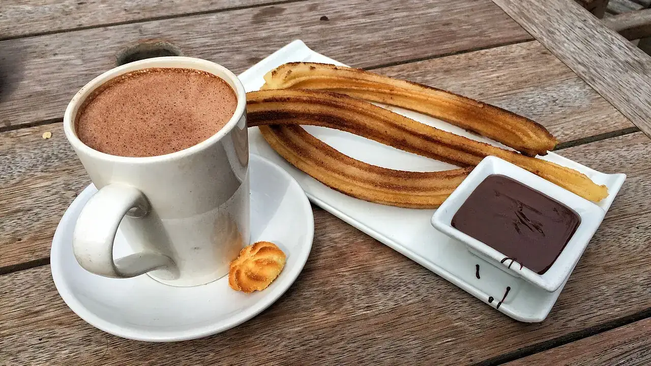 Churros with dipping chocolate