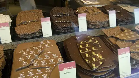 Chocolate shop counter
